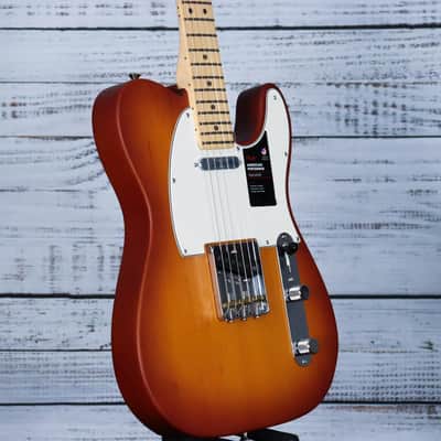 Fender Limited Edition American Performer Timber Telecaster Electric Guitar | Honey Burst Spruce image 4
