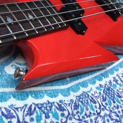 B.C. Rich Ironbird Neck-Tru Bass 1980s Ferrari Red image 9