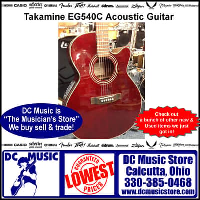 Takamine EG540C Acoustic Electric Guitar image 2