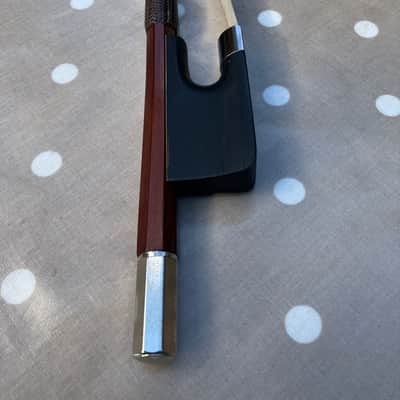 Double Bass French Bow- New Hair - Great Condition - Lovely Clear Articulate image 11