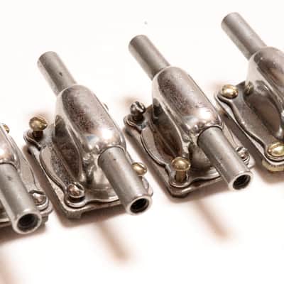 (8) Leedy Knobby Lugs, 4-Point Mounting Including Screws, Nuts, Internal Backing Plates -1920s to 30s / INSPECTED & TESTED image 6