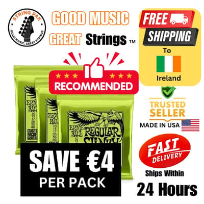 3 Sets Ernie Ball Regular Slinky Electric Guitar Strings (10-46) NEW SHIPS FREE! image 1