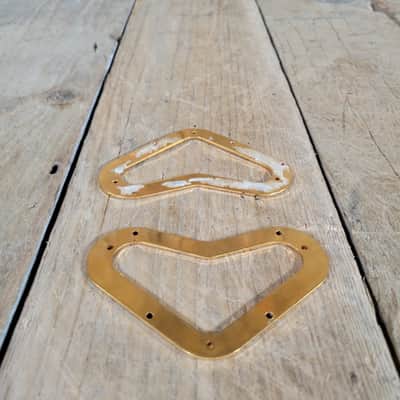 Gibson Flying V2 Pickup Rings NOS 1980s - Gold image 3