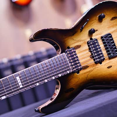 ESP E-II M-II 7 NT dark brown natural burst image 5