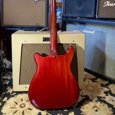 Epiphone Olympic Vintage Mahogany Under 6 lbs! Lollar P90–Les Paul Junior Jr Killer! 1965 - Cherry image 5