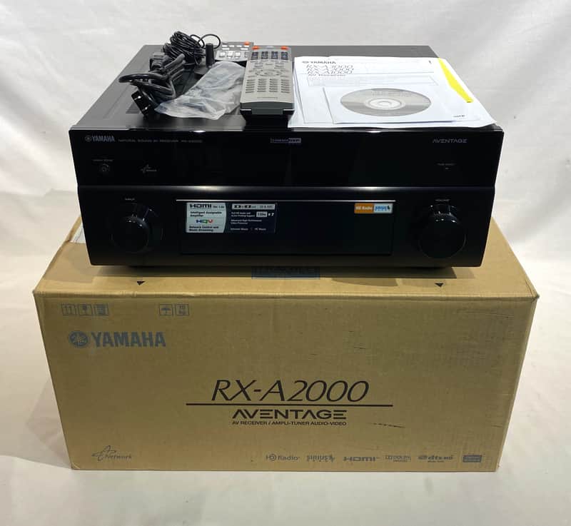 Yamaha RX-A2000 Aventage A/V Receiver Piano Black image 1