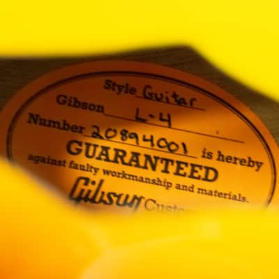 Gibson L-4 CES Mahogany image 12