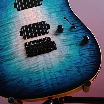 Mayones Aquila Elite V24 S 6 Natural Fade Turquoise Burst Gloss image 6