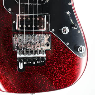 Suhr Pete Thorn Custom HSS Guitar w/ Softshell Case - Red Sparkle image 2