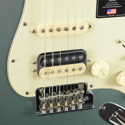Mint Fender American Professional II Stratocaster HSS Mystic Surf Green Maple Fingerboard image 3