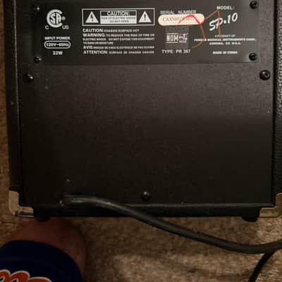 Squier SP10 1x6" 10w Guitar Combo Amp 2010s - Black image 3