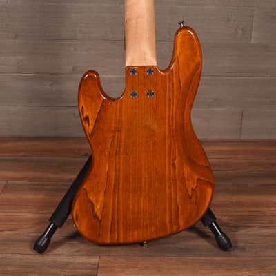 Roscoe Classic Custom 5 String PJ Jazz Bass Amber Tiger Eye Gloss w/Custom Bag image 5