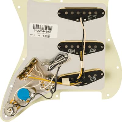 Mint Fender Pre-Wired Strat® Pickguard, Eric Johnson Signature, Mint Green 11 Hole PG image 2