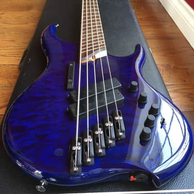 Dingwall Z2 5 string Leland Sklar bass 2000 Blue Maple Quilt image 4