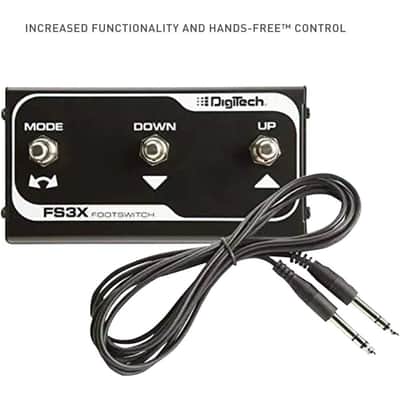 DigiTech 3-Button Footswitch with 10ft TRS cable image 3