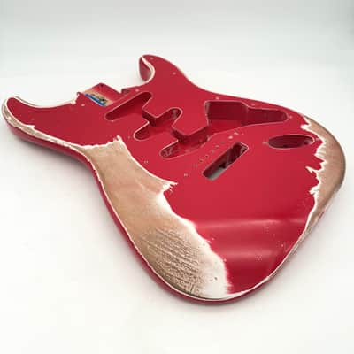 MJT Stratocaster Body Alder Relic Nitro USA Light bb544 image 3