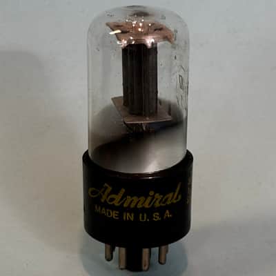 1959 Sylvania 6SN7GT Vintage Admiral Black Plate Chrome Base Tube! T549 image 1