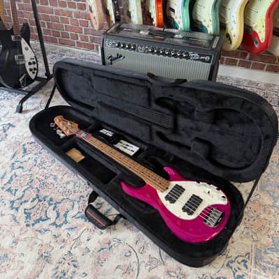Ernie Ball Music Man StingRay Special 5 HH 5-String Bass - Soda Pink Sparkle image 10