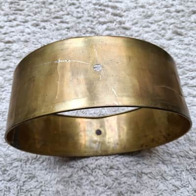 SONOR BRASS 12" x 4" - Snare Drum Shell with Hoops Vintage 40s/50s image 5