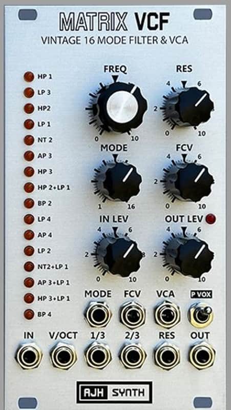 AJH SYNTH MATRIX VCF-Silver : BRAND NEW :  [DETROIT MODULAR] image 1