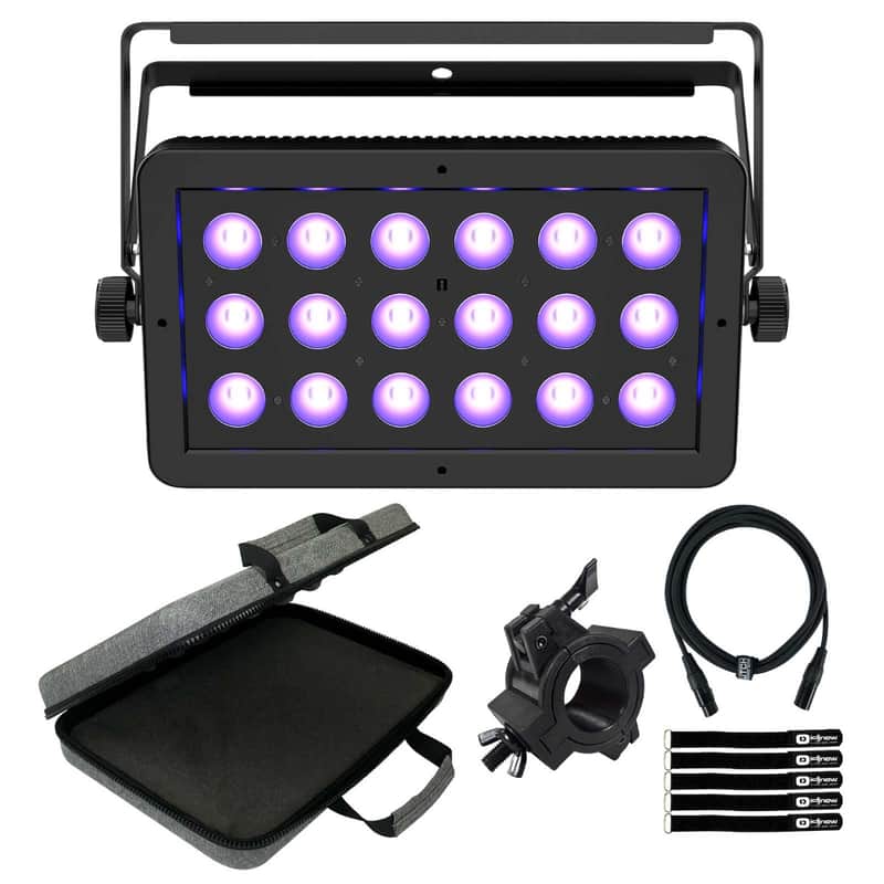 Chauvet DJ LED Shadow 2 ILS Blacklight UV Panel Wash Light Fixture w Case image 1