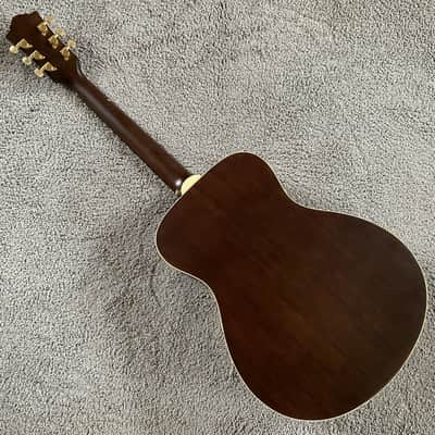 40 Inch Black Acoustic Guitar, Spruce Wood Veneer Top, Mahogany Neck image 6
