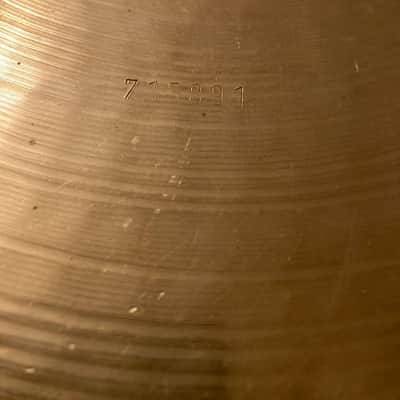 Paiste 20" Ride Black Lable made in switzerland 1977 - bronze image 5