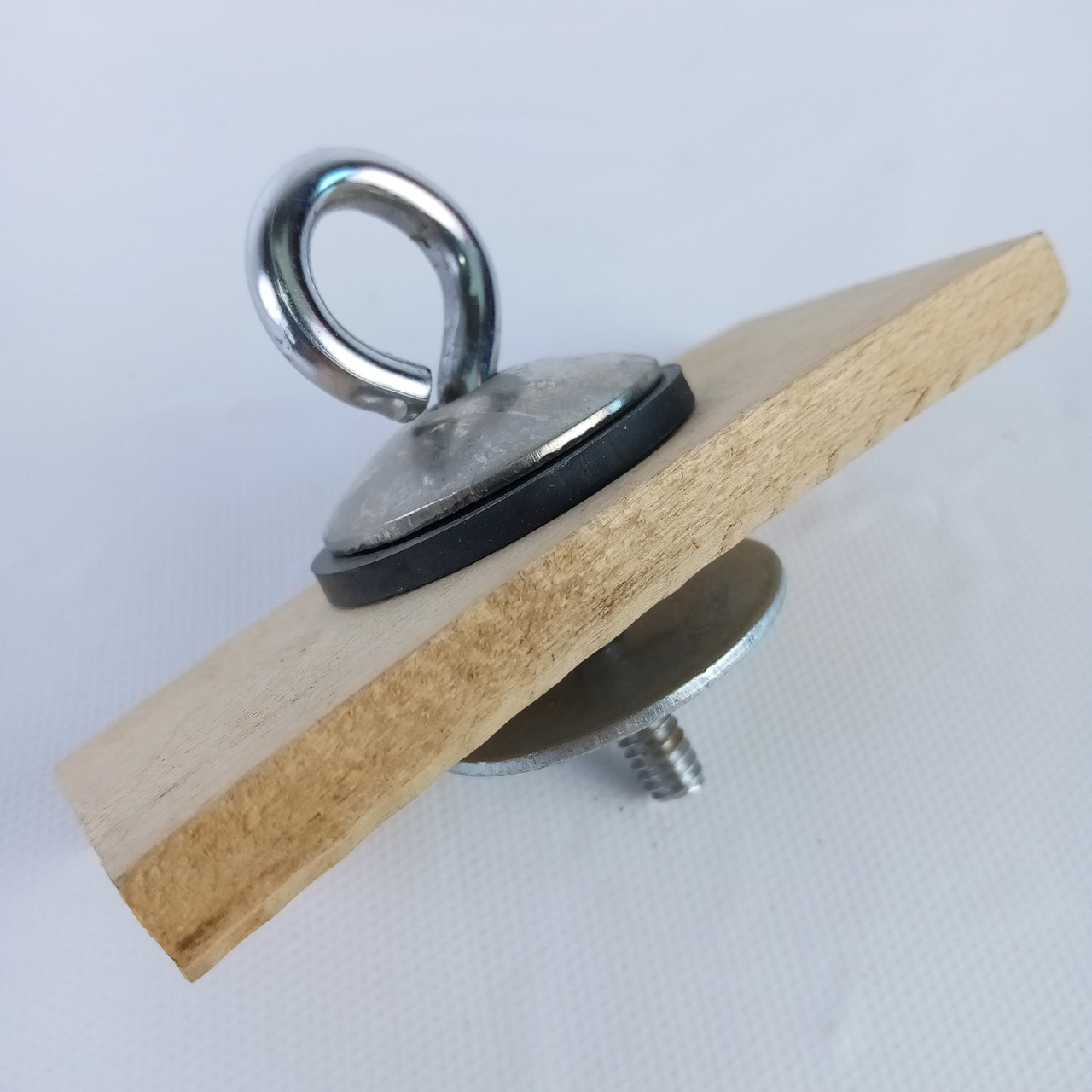 Ludwig Marching Bass Drum Harness Mount Eyelet Hooks+Wood WFL Vintage 50s Nickel — main photograph