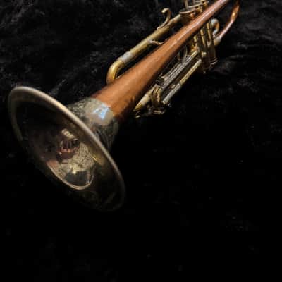 Holton 608 Super Collegiate 1958 - (Courtois-style external top-sprung pistons) Bi-metal bell with red brass stem and nickel flare and yellow brass body with nickel accents image 20
