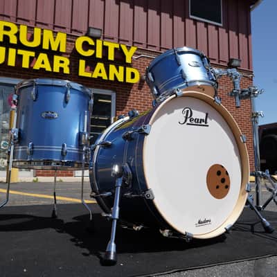 Pearl Masters Maple Complete MCT Series Chrome Contrail Lqr. 3pc Maple Shell Pack | (12, 14, 20") image 1