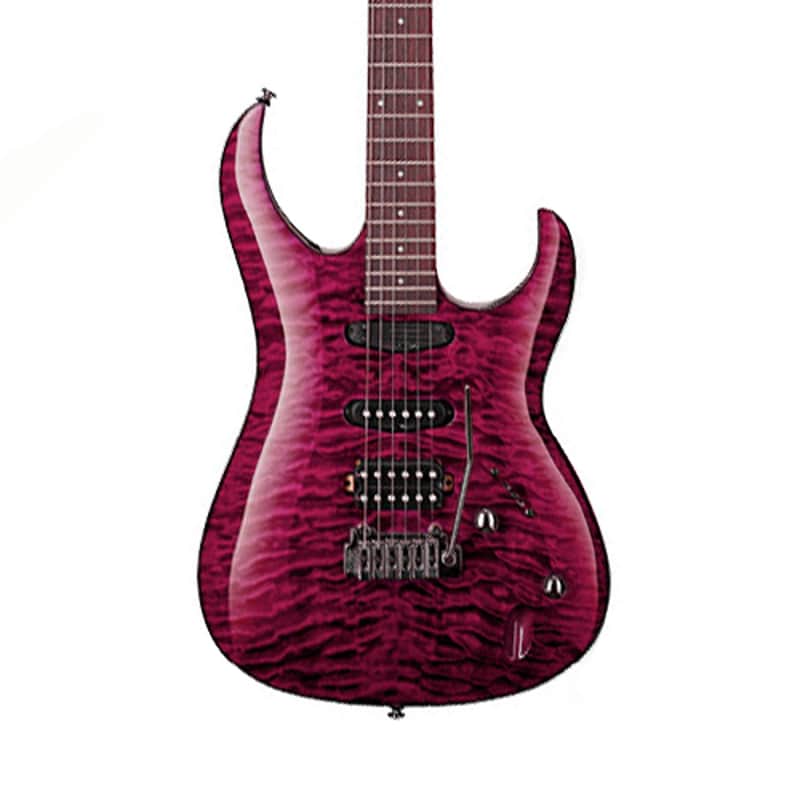 Cort Aero-11 Quilted Maple Top Electric Guitar HSH Trans Dark