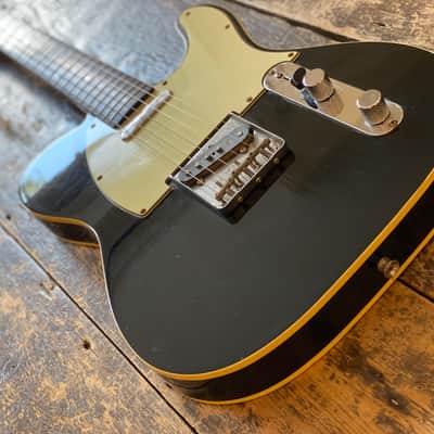 Fender Japan Rare Vintage Mid 1980's FujiGen Built Telecaster Custom 1962 Reissue MIJ Piano Black w/ Vintage Leatherette Case image 4