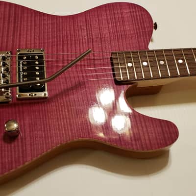 USACG USA made Custom Super Tele Maple/Mahogany 2020 Purple Nitro image 3