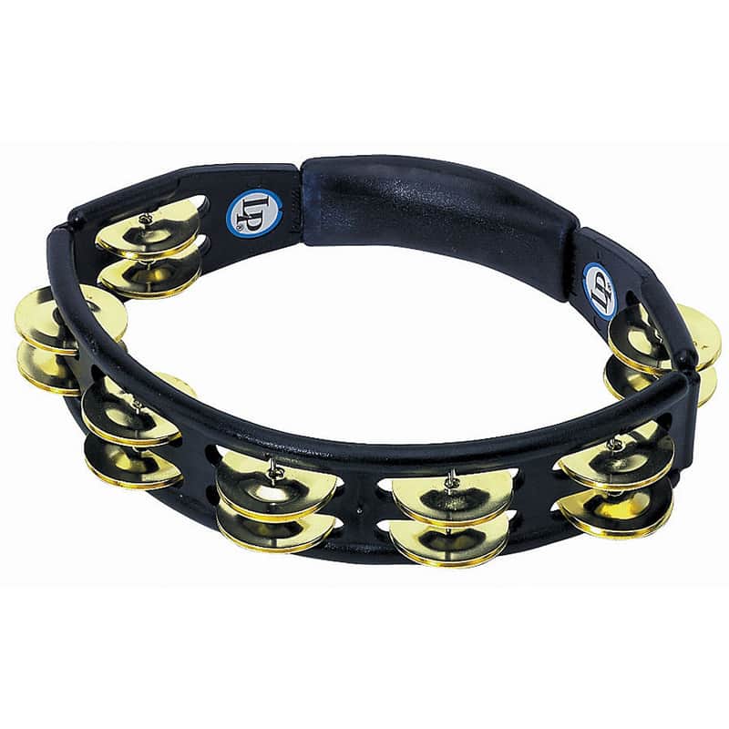 Latin Percussion LP170 Cyclops Handheld Tambourine w/ Double-Row Brass Jingles image 1