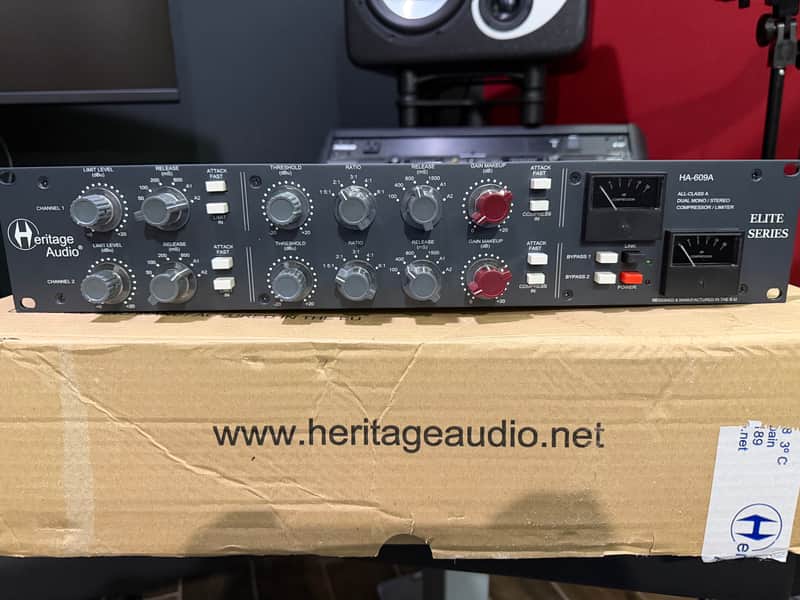 Heritage Audio HA-609A Elite Series Dual-Mono / Stereo Compressor / Limiter 2020 - RAF Blue Grey image 1