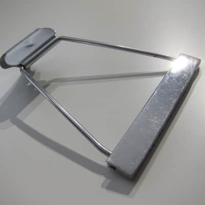 Gibson Acoustic 12 String Guitar Tailpiece Authentic Vintage Part Circa-1960s-Chrome image 4