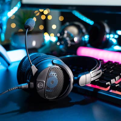 Audio-Technica ATH-GDL3BK Open-Back Gaming Headset, Black image 2