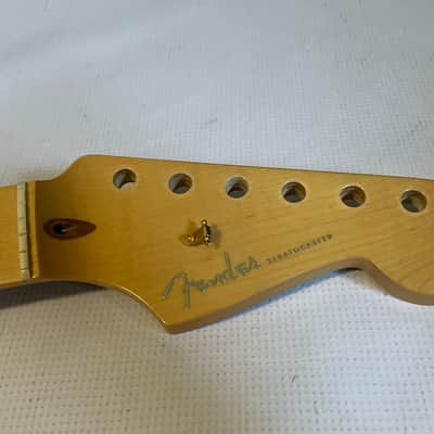 2004 Fender USA American 50th Anniversary Deluxe Stratocaster Guitar Neck 22 Fret Maple FB (Clean) image 5