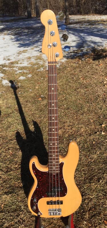 Left Handed Fender Hot Rod Precision Bass 2001 Natural Lefty image 1
