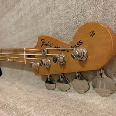 2012 Fender Pawn Shop Reverse Jaguar 32” Scale Bass Sunburst Upgraded Active Electronics & Coil Tap + TKL Case image 5