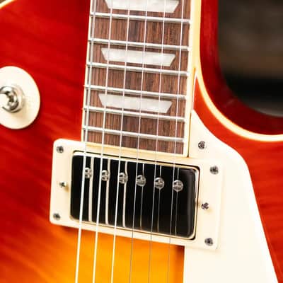 Epiphone Les Paul Standard 50s Figured Electric Guitar - Washed Cherry Sunburst with Gig Bag image 9