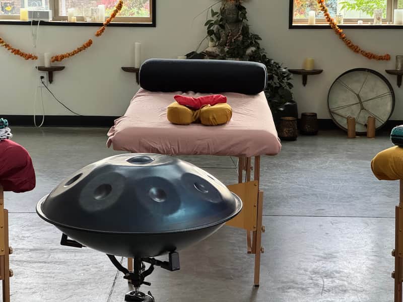 Zen Pan (Soundtopia) Handpan 9-Note Aeolian Mode Handpan 2019 - Natural Steel image 1