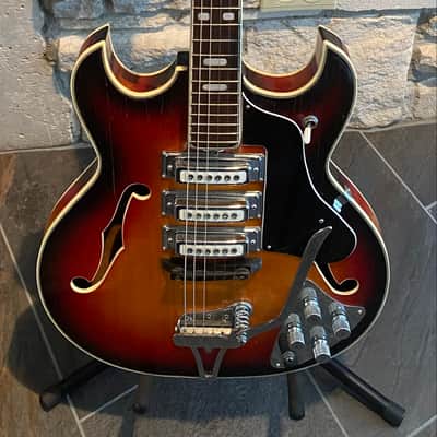 Telestar 335 Style Guitar, Japan 1960's Sunburst 1960's Sunburst image 1