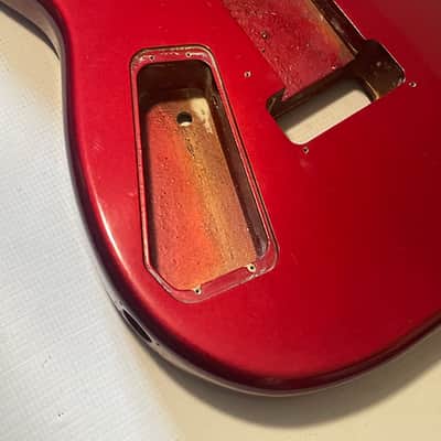 Japan Kramer Focus Model Guitar Black Reproduction Control Cavity Backplate image 5