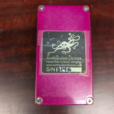 EarthQuaker Devices Afterneath Otherworldly Reverberation Machine Limited Edition 2014 Maroon Sparkle Print image 4