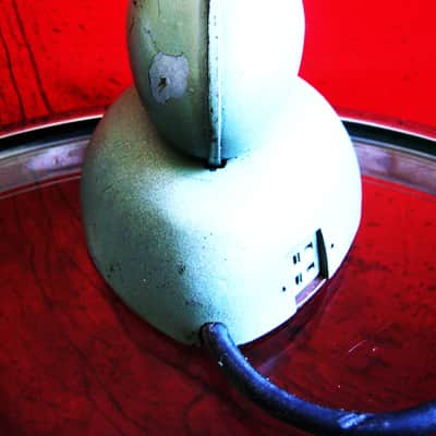 Vintage RARE 1940's Turner CD dynamic "Sound Scriber" microphone High Z w original stand and cable PROP image 9