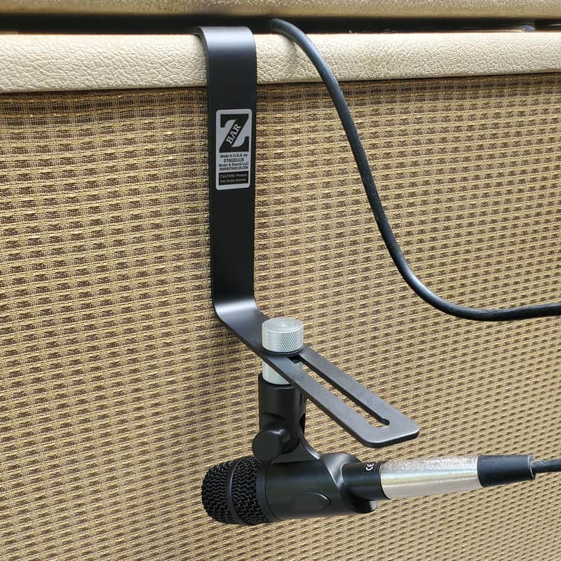 Z-Bar Mic Mount for Guitar Amp - Black image 1