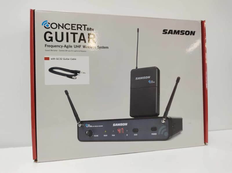Samson Concert 88x Guitar Frequency Agile UHF Wireless System 2014 - Black image 1