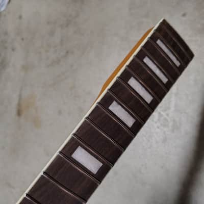 Roasted Maple Tele Neck fits fender Telecaster body 22fret Block Inlay image 5