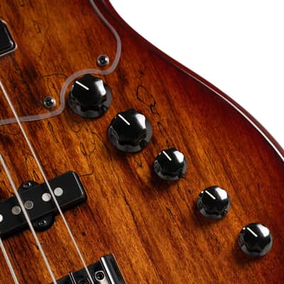 Cort GBFUSION5ABB GB Series Fusion 5 String Bass Guitar. Antique Brown Burst image 5